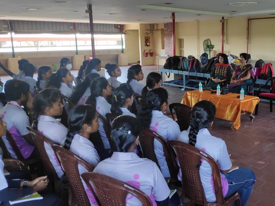 A Sportsa Master Trainer leading an on-the-job training session for PE teachers